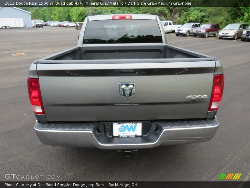 Mineral Gray Metallic / Dark Slate Gray/Medium Graystone 2012 Dodge Ram 1500 ST Quad Cab 4x4