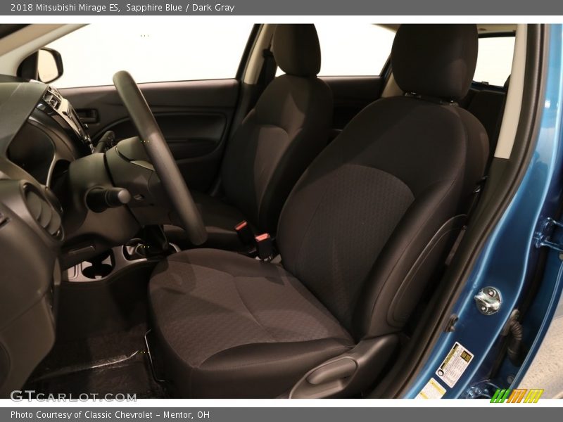  2018 Mirage ES Dark Gray Interior