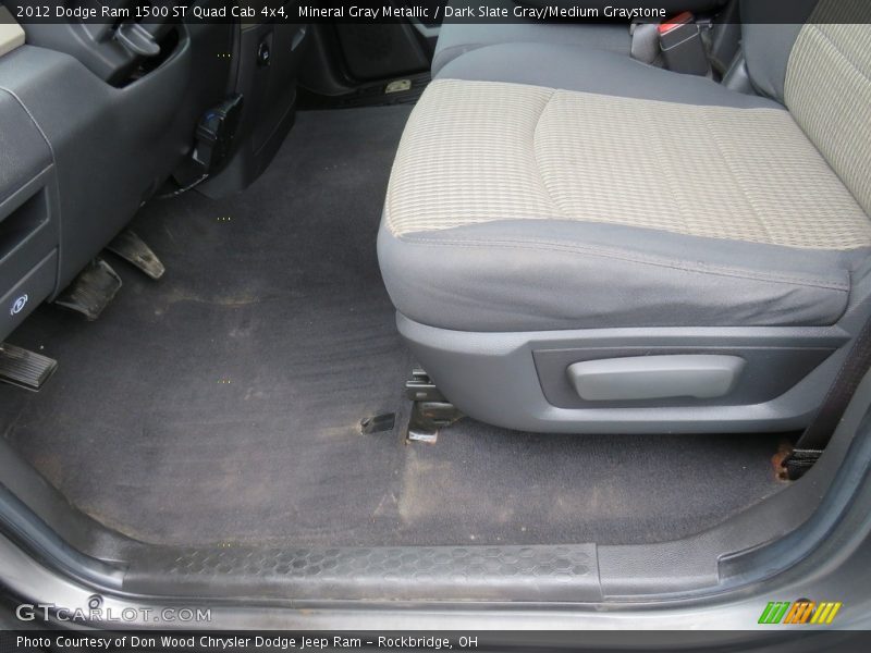 Mineral Gray Metallic / Dark Slate Gray/Medium Graystone 2012 Dodge Ram 1500 ST Quad Cab 4x4