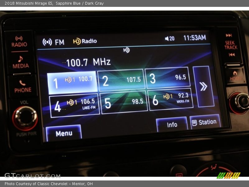 Audio System of 2018 Mirage ES