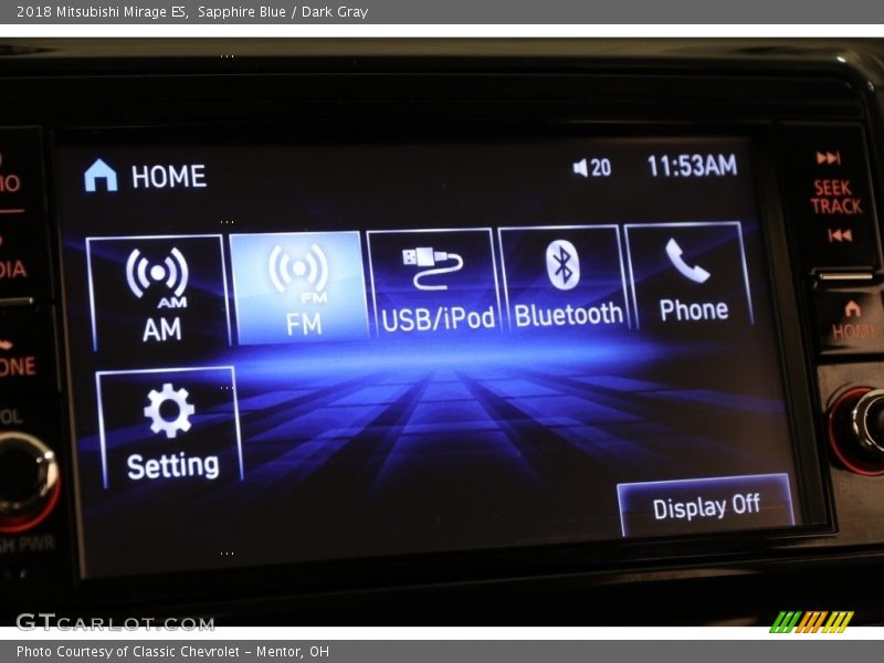 Controls of 2018 Mirage ES