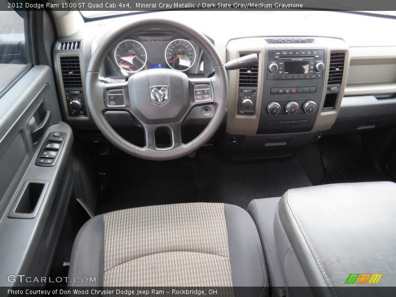 Mineral Gray Metallic / Dark Slate Gray/Medium Graystone 2012 Dodge Ram 1500 ST Quad Cab 4x4