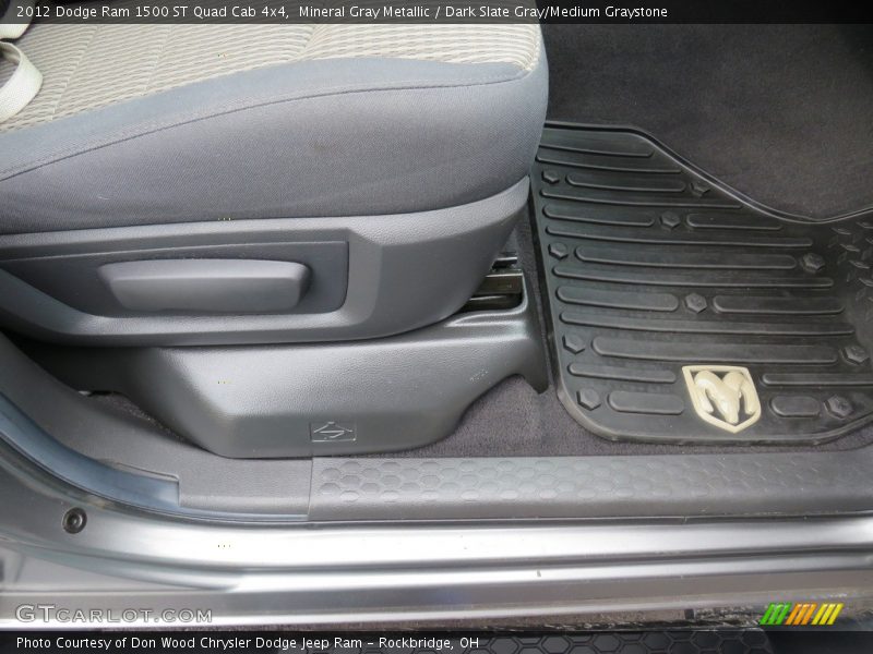 Mineral Gray Metallic / Dark Slate Gray/Medium Graystone 2012 Dodge Ram 1500 ST Quad Cab 4x4
