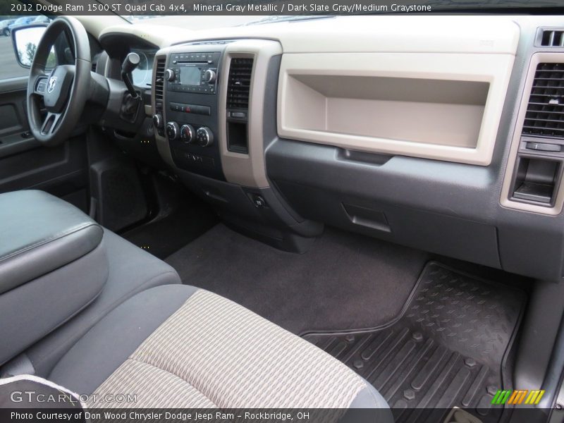 Mineral Gray Metallic / Dark Slate Gray/Medium Graystone 2012 Dodge Ram 1500 ST Quad Cab 4x4