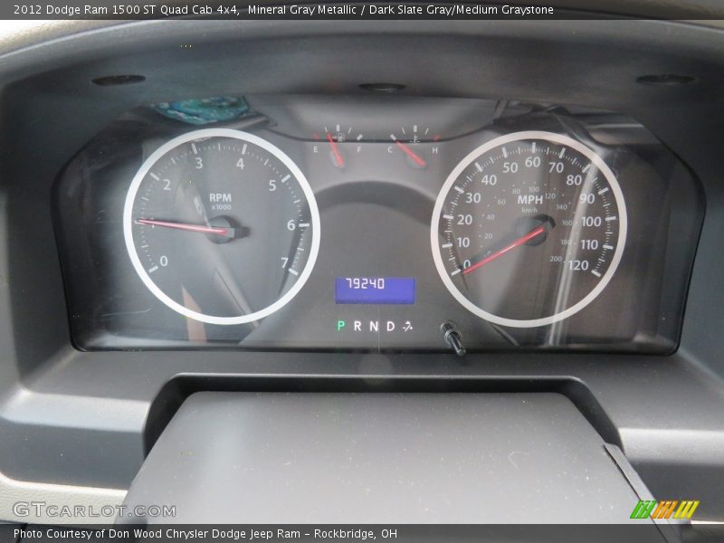 Mineral Gray Metallic / Dark Slate Gray/Medium Graystone 2012 Dodge Ram 1500 ST Quad Cab 4x4