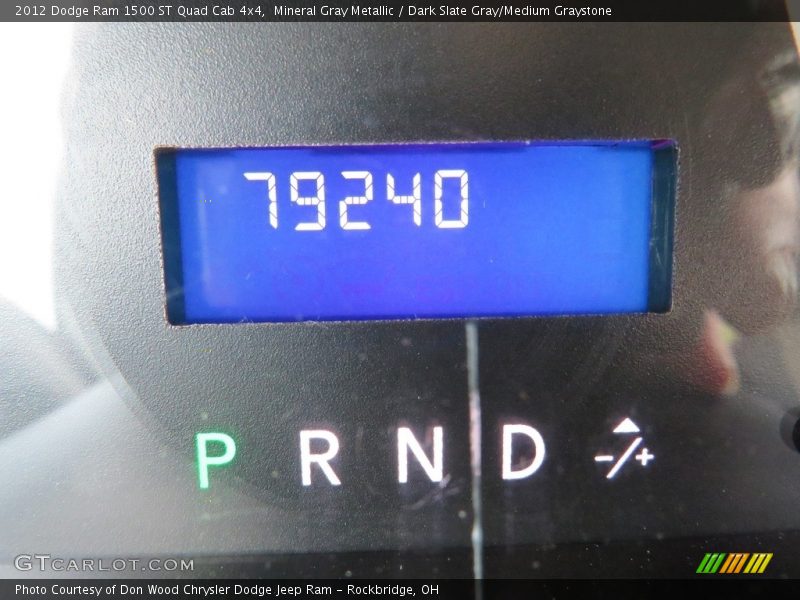 Mineral Gray Metallic / Dark Slate Gray/Medium Graystone 2012 Dodge Ram 1500 ST Quad Cab 4x4