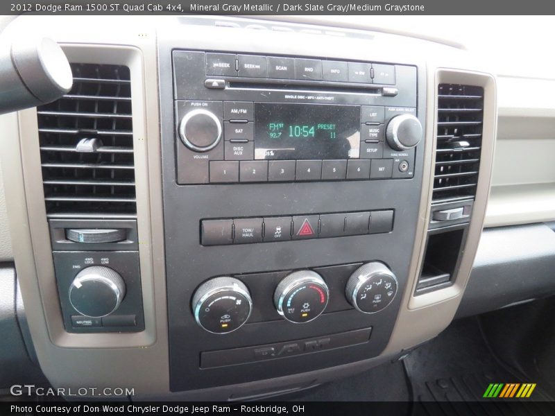 Mineral Gray Metallic / Dark Slate Gray/Medium Graystone 2012 Dodge Ram 1500 ST Quad Cab 4x4