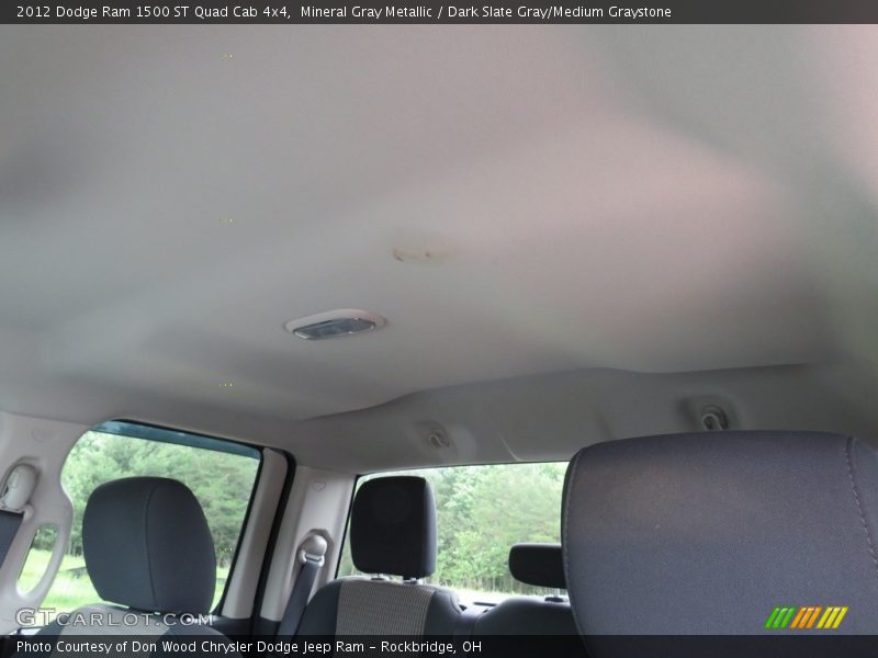 Mineral Gray Metallic / Dark Slate Gray/Medium Graystone 2012 Dodge Ram 1500 ST Quad Cab 4x4