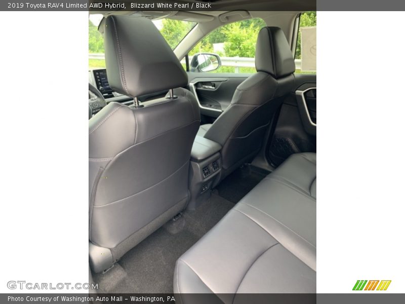 Blizzard White Pearl / Black 2019 Toyota RAV4 Limited AWD Hybrid