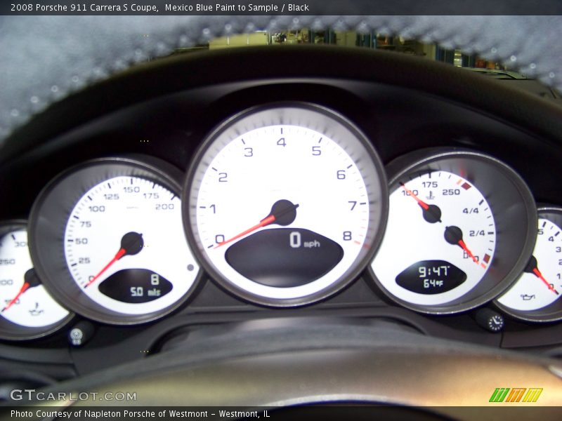 Mexico Blue Paint to Sample / Black 2008 Porsche 911 Carrera S Coupe