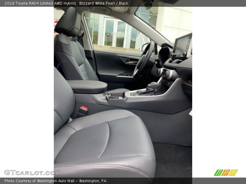 Blizzard White Pearl / Black 2019 Toyota RAV4 Limited AWD Hybrid