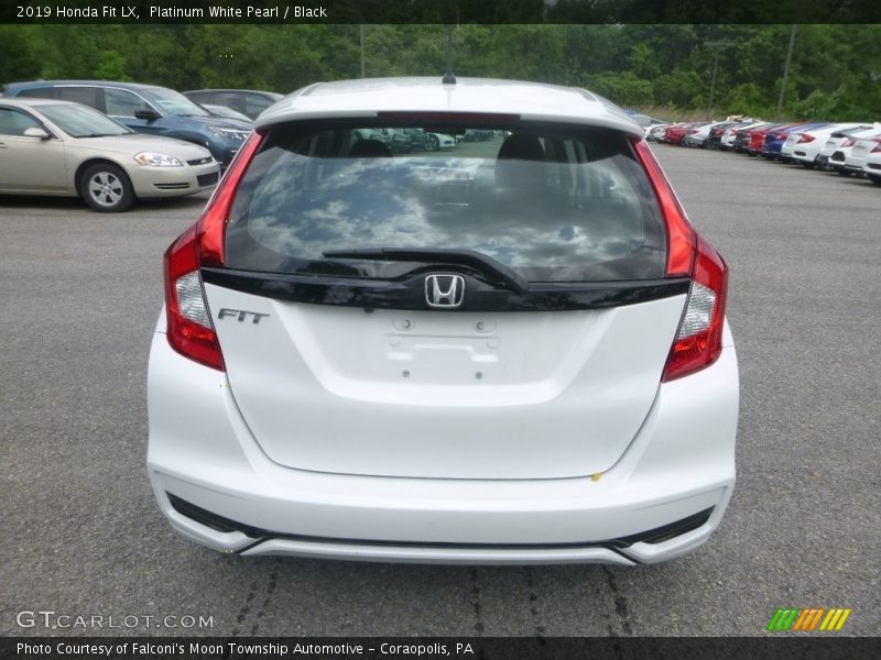 Platinum White Pearl / Black 2019 Honda Fit LX