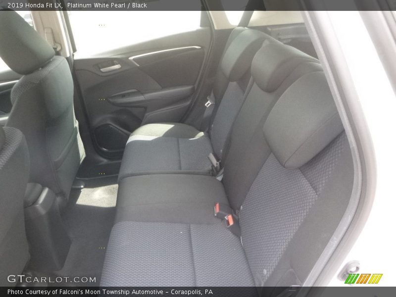 Platinum White Pearl / Black 2019 Honda Fit LX