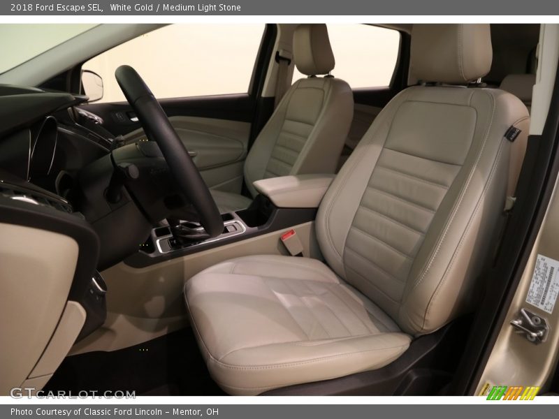 White Gold / Medium Light Stone 2018 Ford Escape SEL