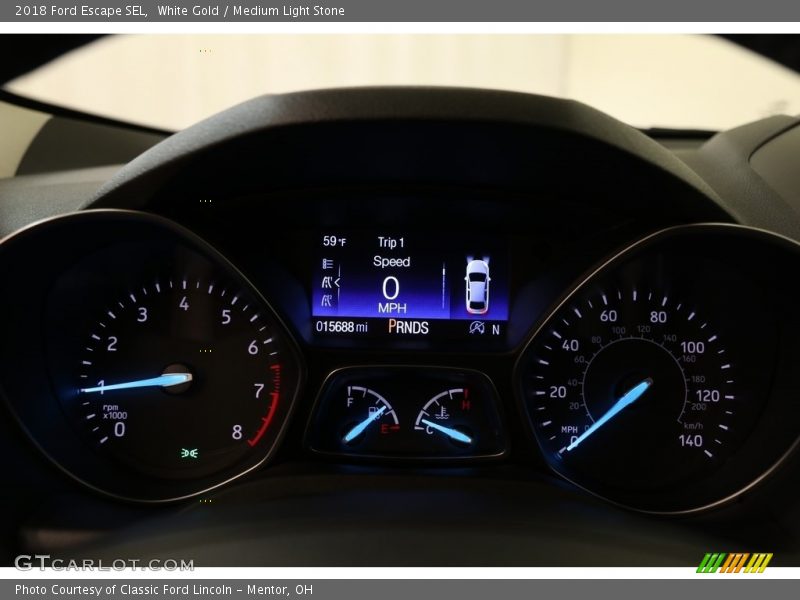 White Gold / Medium Light Stone 2018 Ford Escape SEL