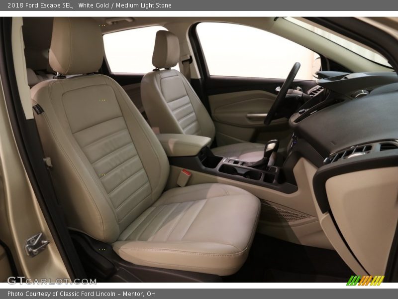 White Gold / Medium Light Stone 2018 Ford Escape SEL