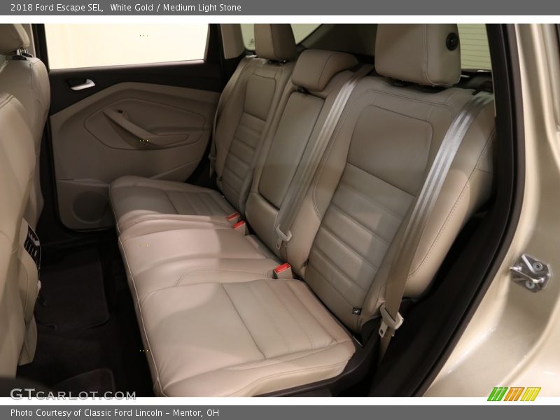 White Gold / Medium Light Stone 2018 Ford Escape SEL