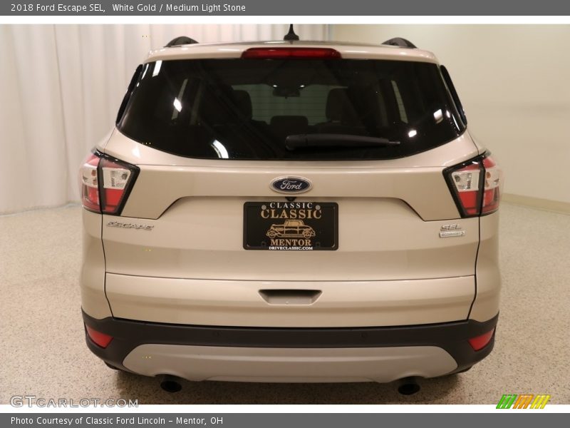 White Gold / Medium Light Stone 2018 Ford Escape SEL