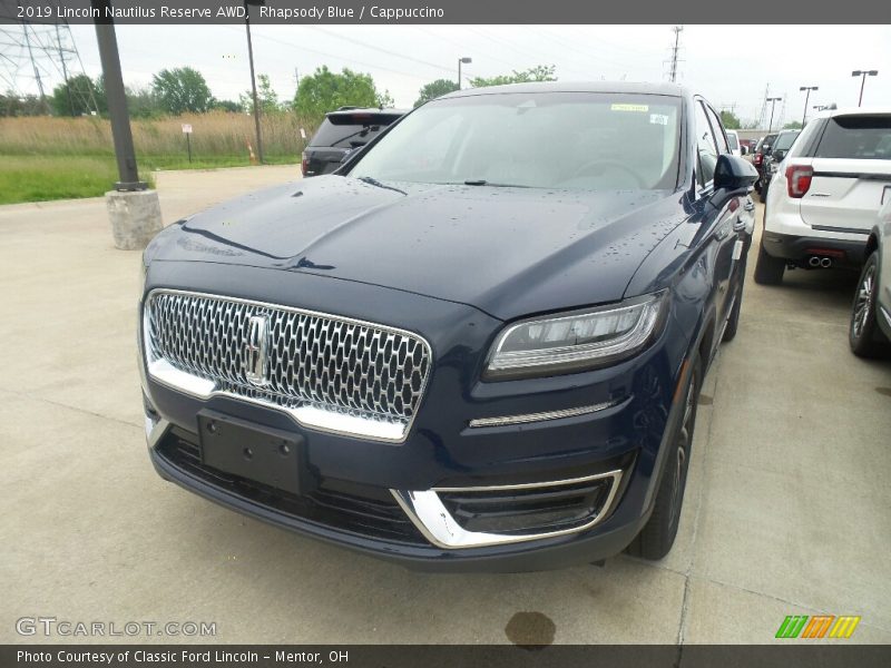Rhapsody Blue / Cappuccino 2019 Lincoln Nautilus Reserve AWD