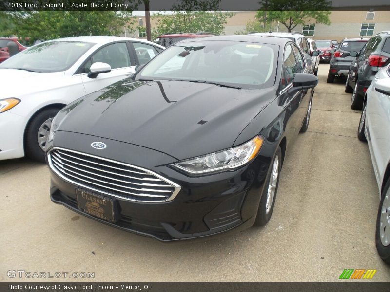Agate Black / Ebony 2019 Ford Fusion SE
