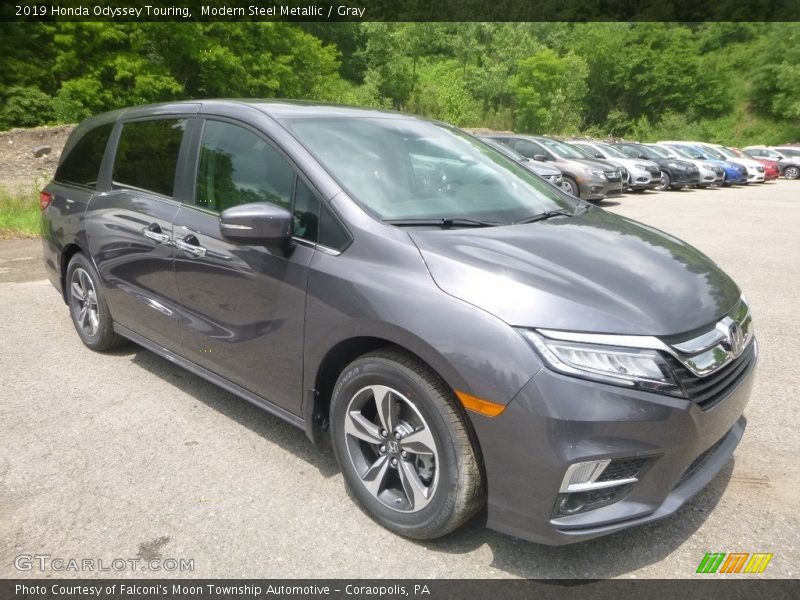 Modern Steel Metallic / Gray 2019 Honda Odyssey Touring