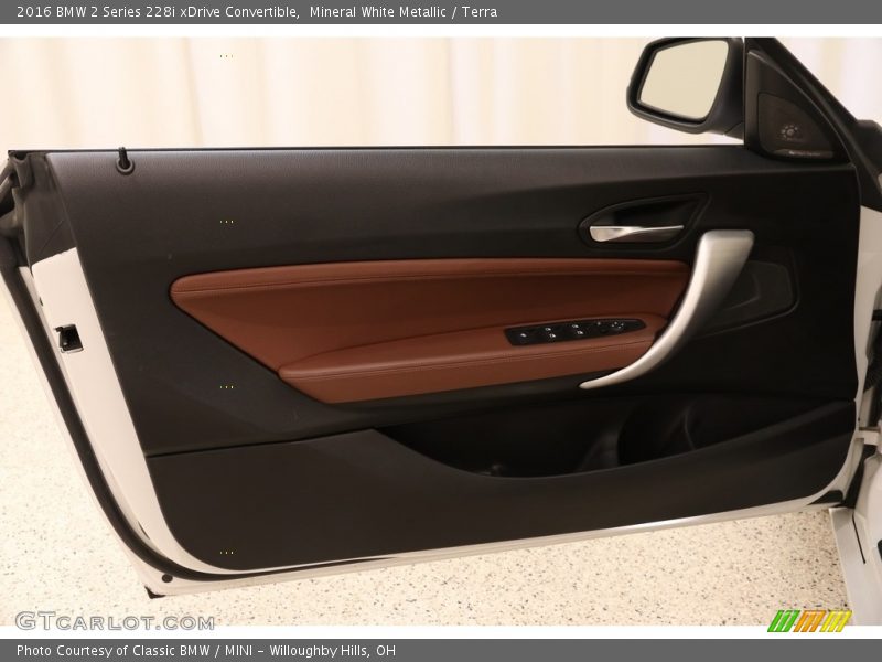Mineral White Metallic / Terra 2016 BMW 2 Series 228i xDrive Convertible