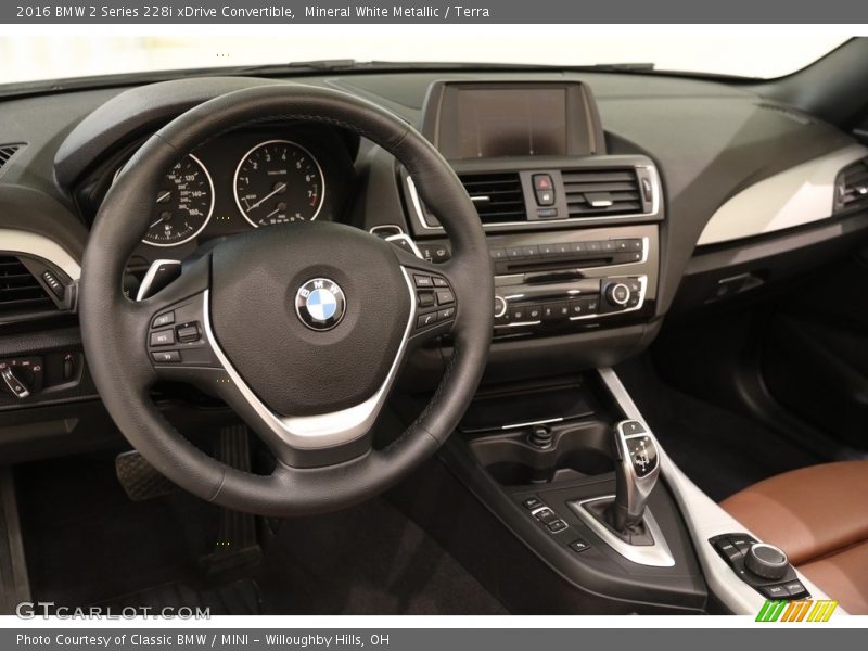 Mineral White Metallic / Terra 2016 BMW 2 Series 228i xDrive Convertible