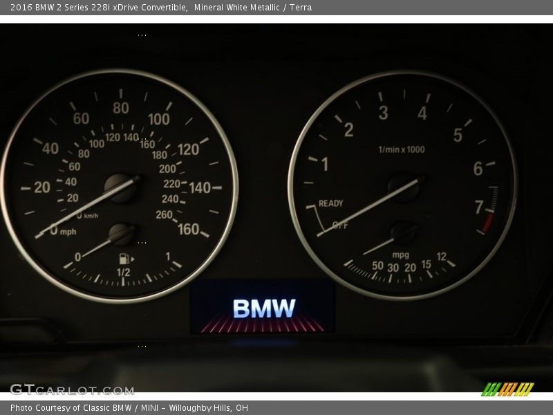Mineral White Metallic / Terra 2016 BMW 2 Series 228i xDrive Convertible