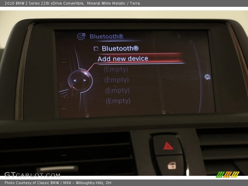 Mineral White Metallic / Terra 2016 BMW 2 Series 228i xDrive Convertible