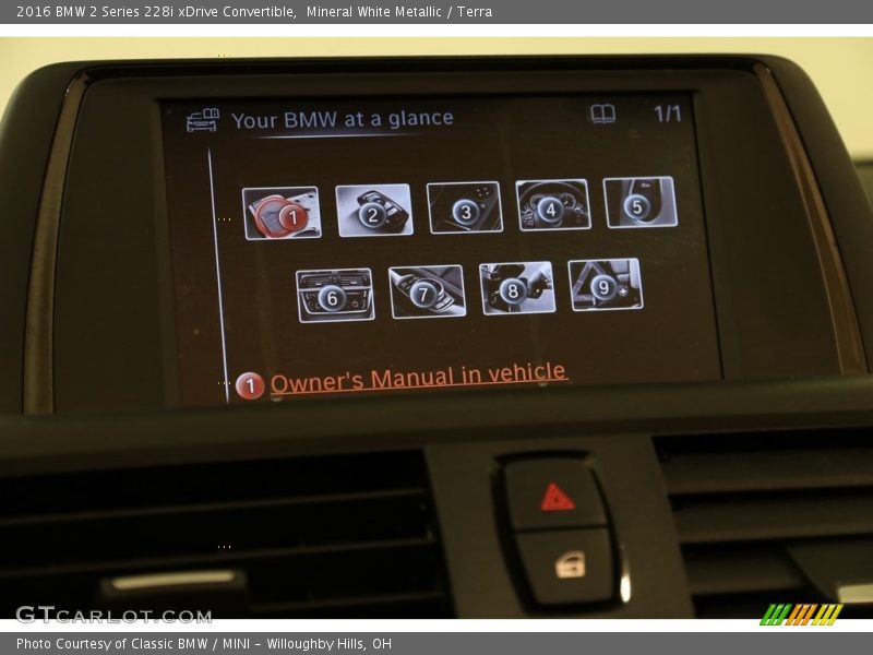 Mineral White Metallic / Terra 2016 BMW 2 Series 228i xDrive Convertible