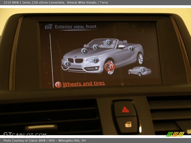 Mineral White Metallic / Terra 2016 BMW 2 Series 228i xDrive Convertible