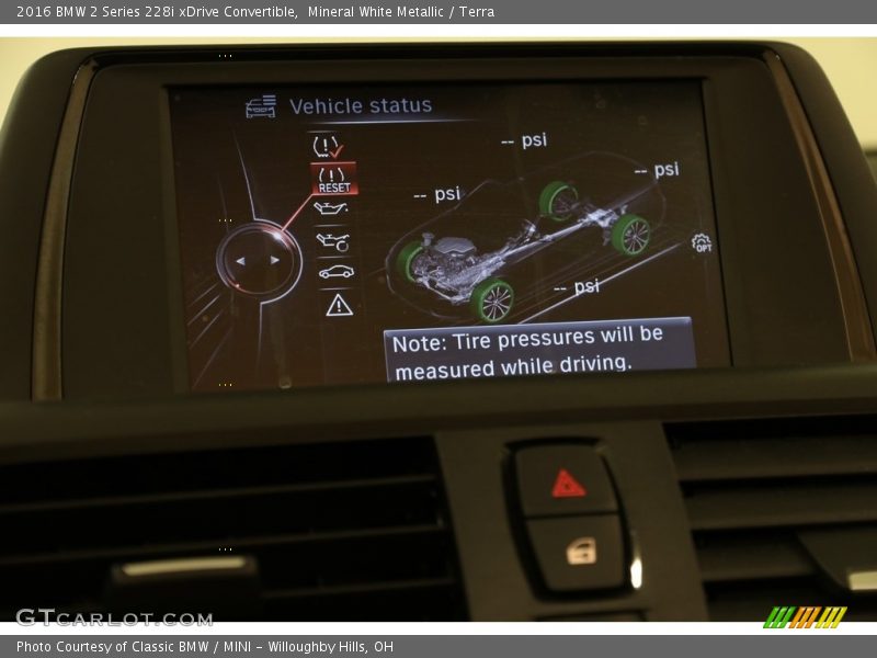 Mineral White Metallic / Terra 2016 BMW 2 Series 228i xDrive Convertible