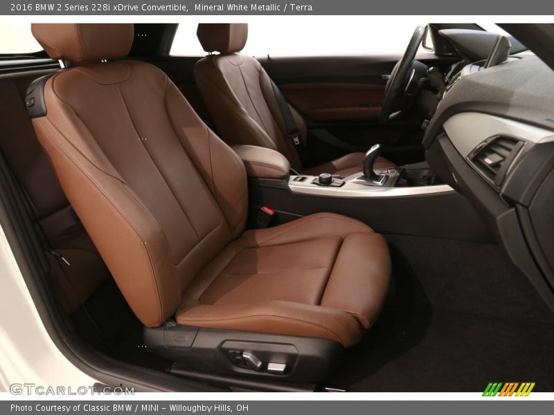 Mineral White Metallic / Terra 2016 BMW 2 Series 228i xDrive Convertible