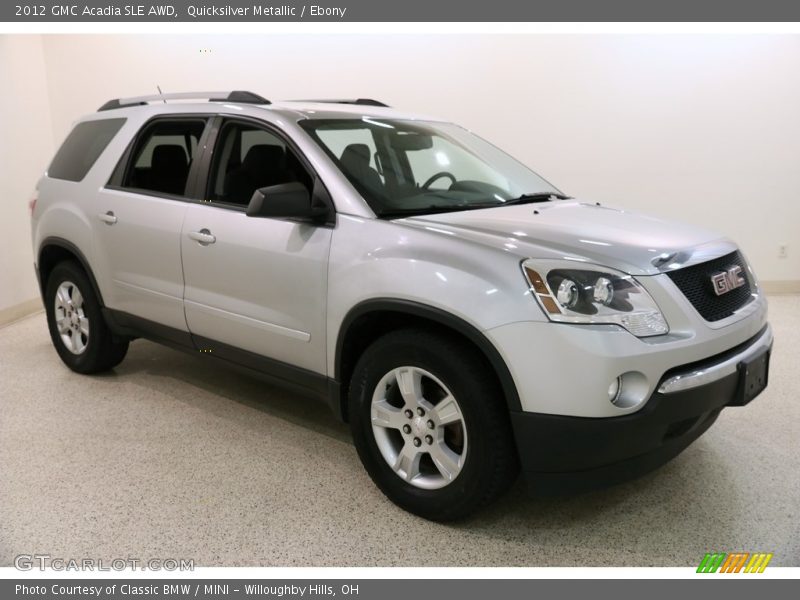 Quicksilver Metallic / Ebony 2012 GMC Acadia SLE AWD