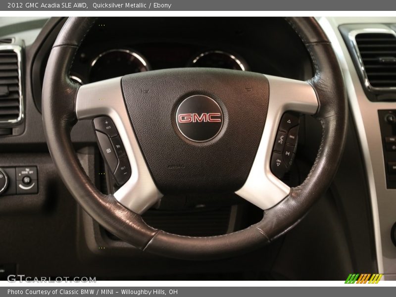 Quicksilver Metallic / Ebony 2012 GMC Acadia SLE AWD