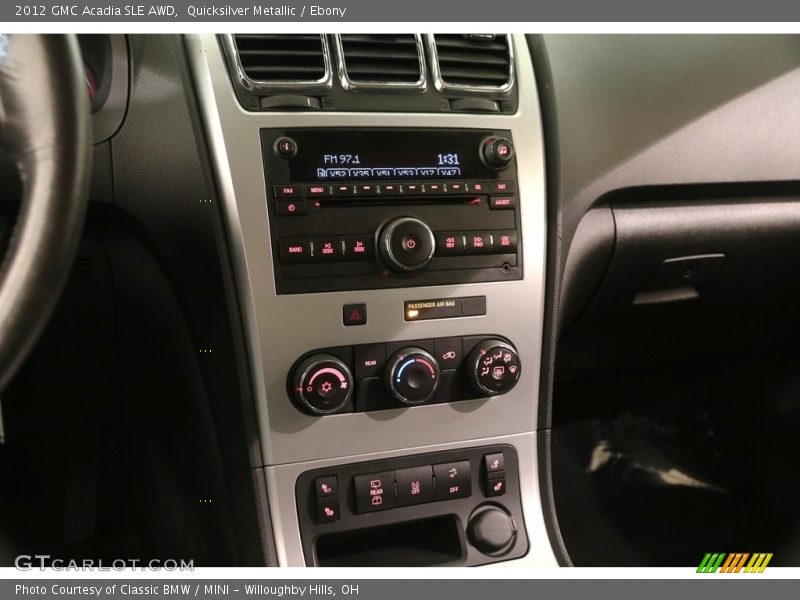Quicksilver Metallic / Ebony 2012 GMC Acadia SLE AWD