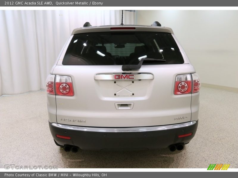 Quicksilver Metallic / Ebony 2012 GMC Acadia SLE AWD