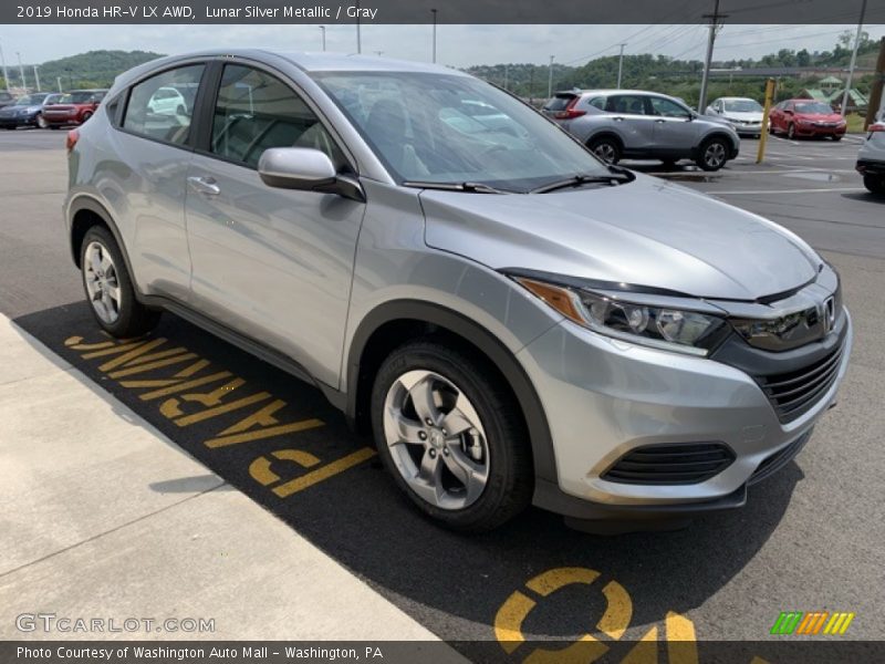 Lunar Silver Metallic / Gray 2019 Honda HR-V LX AWD