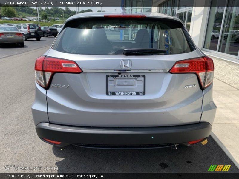 Lunar Silver Metallic / Gray 2019 Honda HR-V LX AWD