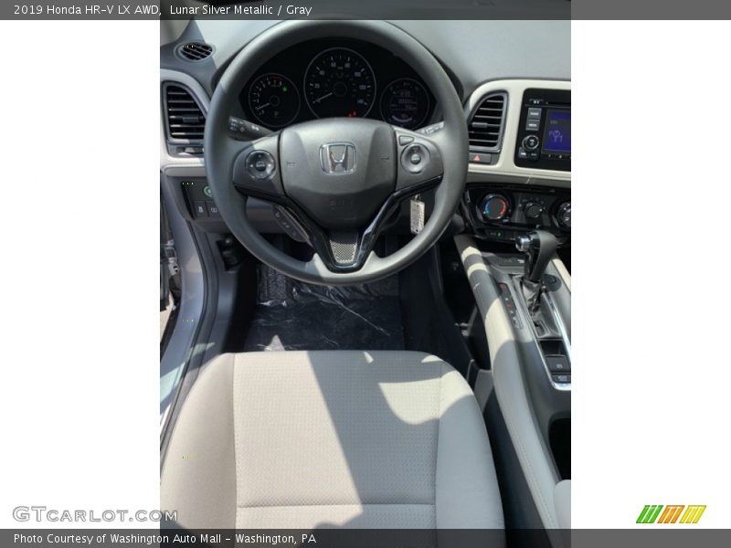 Lunar Silver Metallic / Gray 2019 Honda HR-V LX AWD
