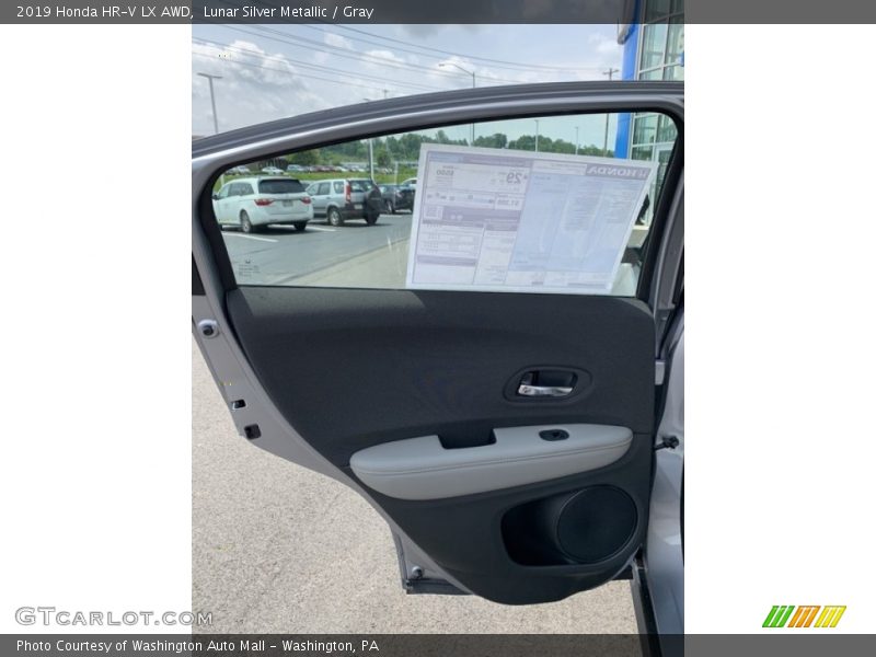 Lunar Silver Metallic / Gray 2019 Honda HR-V LX AWD