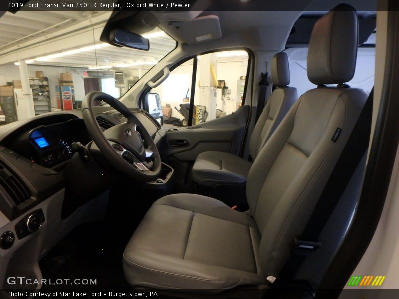 Oxford White / Pewter 2019 Ford Transit Van 250 LR Regular