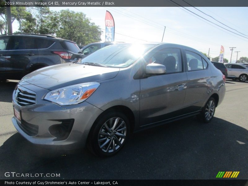 Mercury Gray Metallic / Black 2019 Mitsubishi Mirage G4 ES