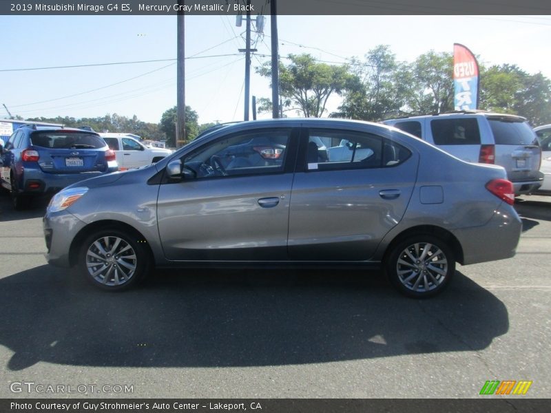 Mercury Gray Metallic / Black 2019 Mitsubishi Mirage G4 ES