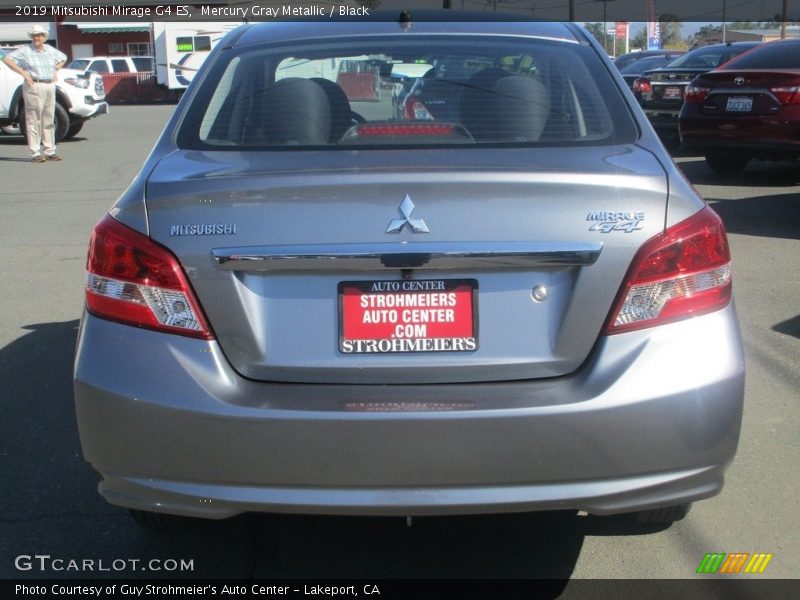 Mercury Gray Metallic / Black 2019 Mitsubishi Mirage G4 ES