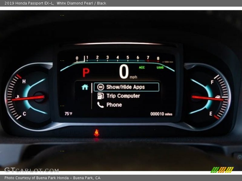 White Diamond Pearl / Black 2019 Honda Passport EX-L