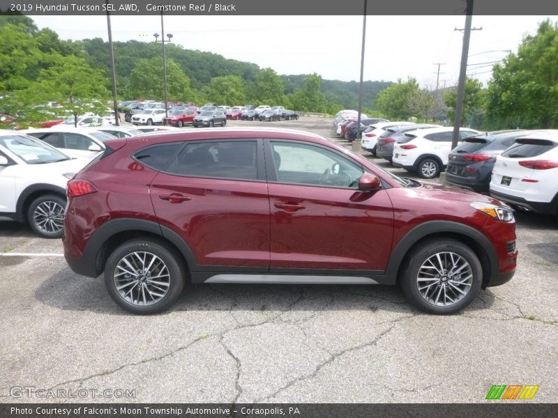 Gemstone Red / Black 2019 Hyundai Tucson SEL AWD