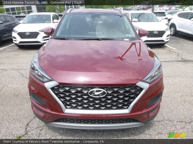 Gemstone Red / Black 2019 Hyundai Tucson SEL AWD