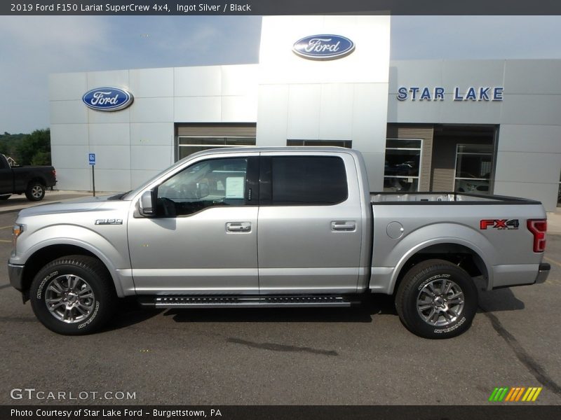 Ingot Silver / Black 2019 Ford F150 Lariat SuperCrew 4x4