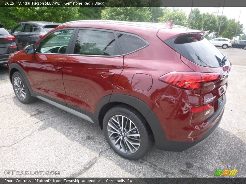 Gemstone Red / Black 2019 Hyundai Tucson SEL AWD